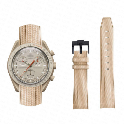 Silikon Armband mit Textur für Swatch X Omega Moonswatch