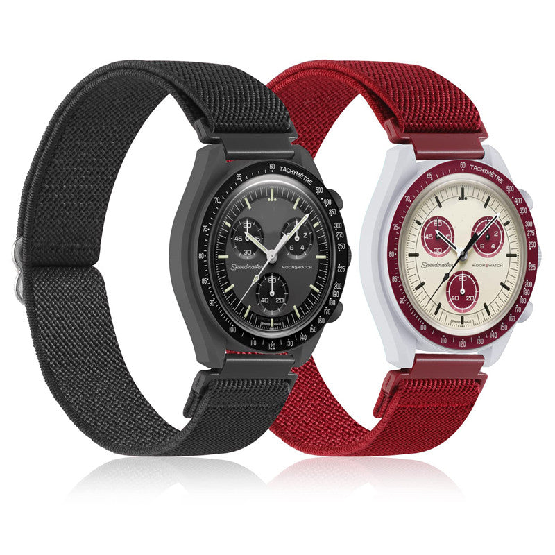 2 Nylon Armbänder Kombination für Swatch X Omega Moonswatch